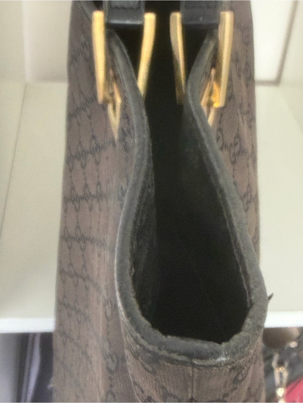 Gucci GG Monogram Canvas Tote Bag – Brown/Black - Picture 16 of 16